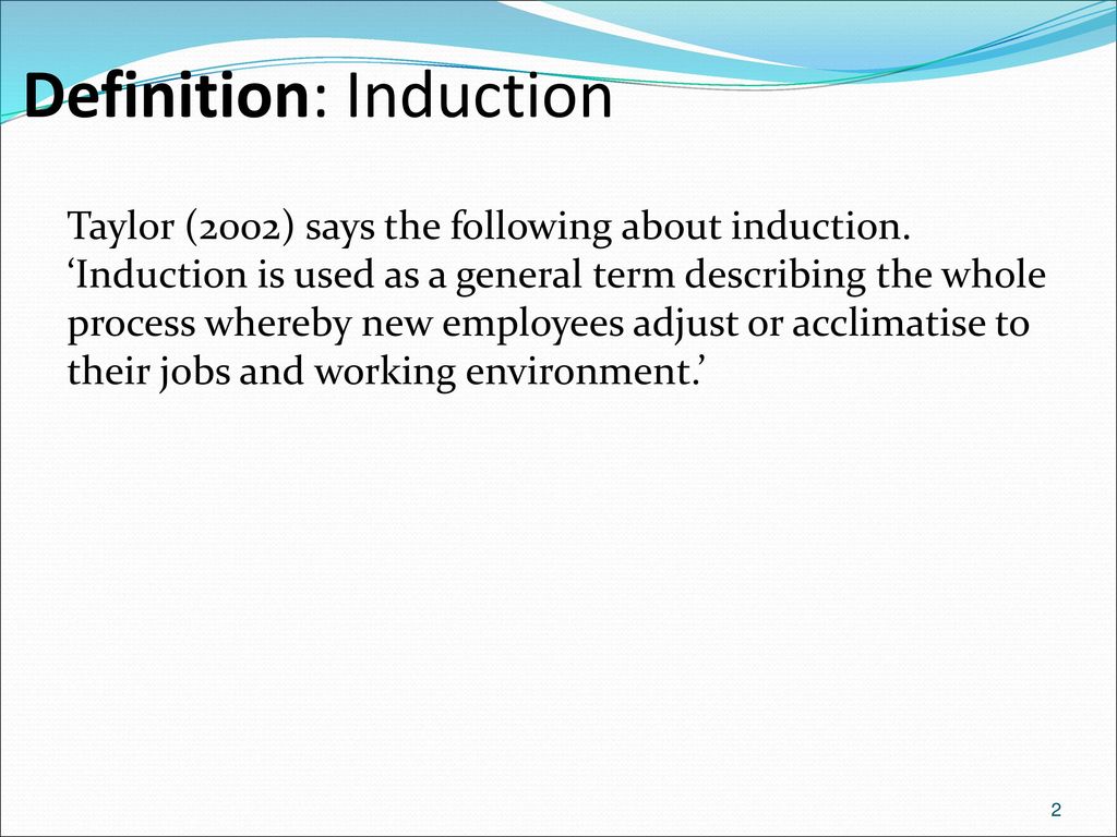 Induction def online